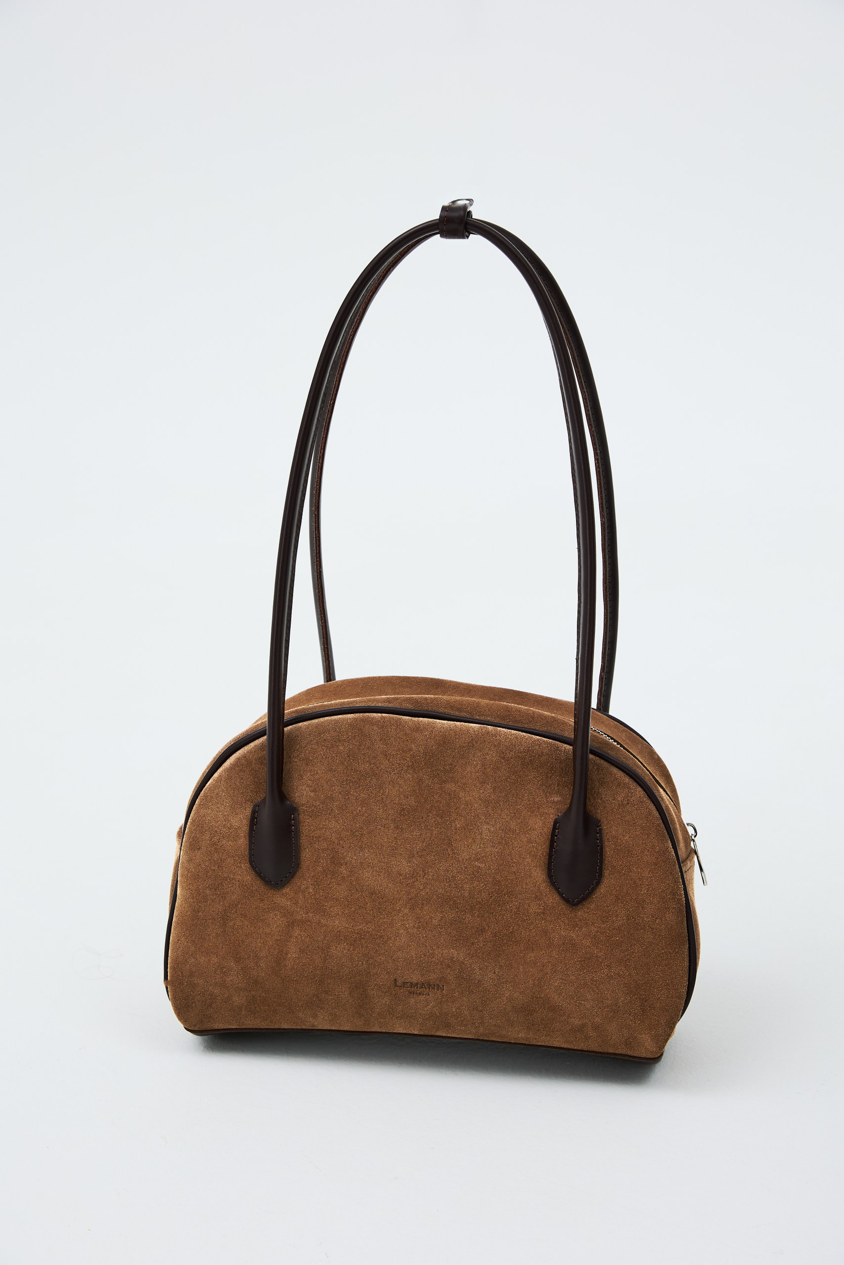 Genuine Suede Lune Bag With Genuine Leather Details